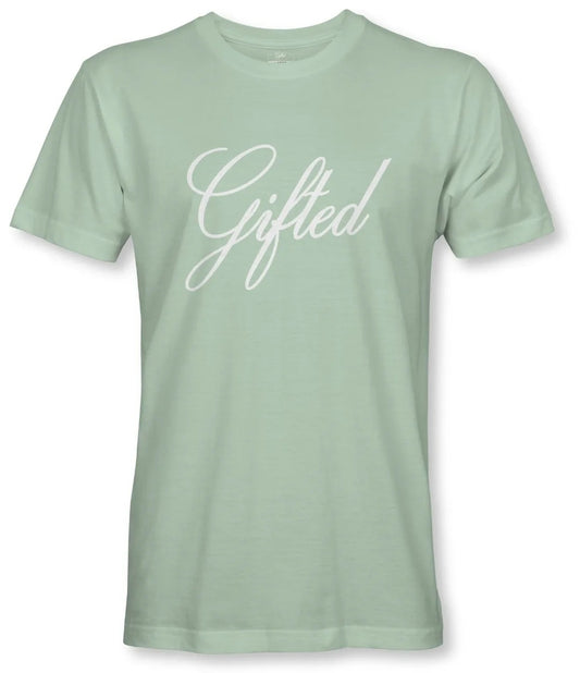 Short sleeve Gifted pastel Green signature t-shirt