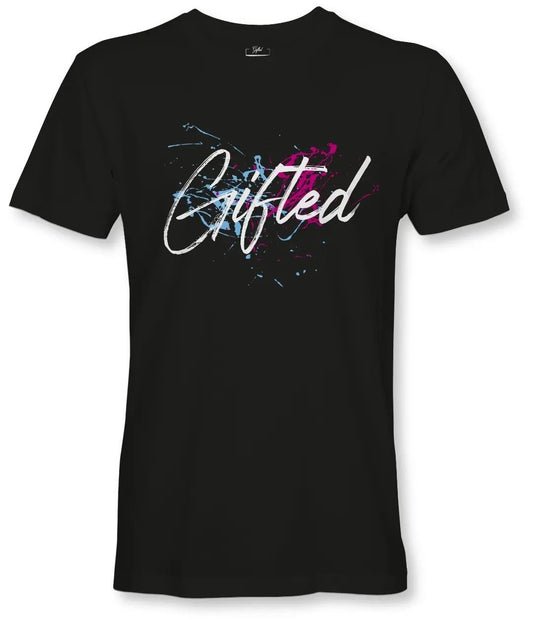 Short sleeve Gifted black "Splatter" t-shirt
